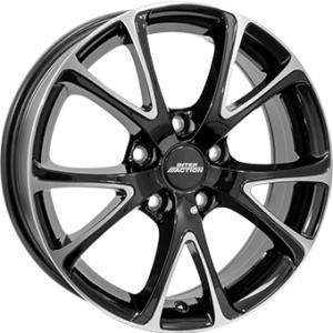 Inter Action Pulsar Gloss Black  Polished 6×15 4/108 ET32 B65.1