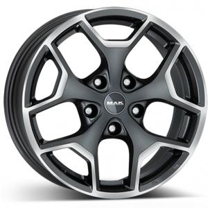 MAK Libertyt Gunmetal Machined Face 7.5×17 5/127 ET44 B71.6