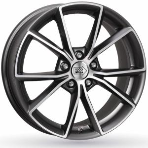 Mille Miglia MM035 Matt Gun Metal Polished 7.5×17 5/112 ET45 B664