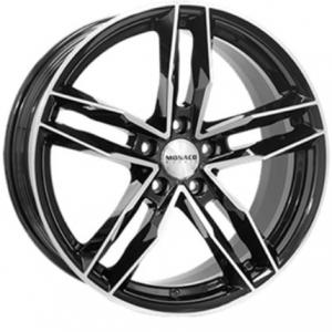 Monaco Rr8M Gloss Black Polished 8.5×19 5/112 ET45 B66.5