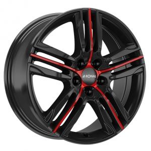 RONAL R57 Black Red 7.5×18 5/112 ET45 B76