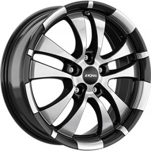 RONAL R59 Gloss Black  Polished 7×16 5/112 ET40 B76