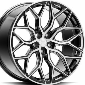 Vossen HF2 Brush Gloss Black 10.5×20 5/112 ET36 B66.6