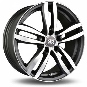 Läs mer om Racer Target Gun Metal Machined Face 7.5x18 5/108 ET55 B63.4